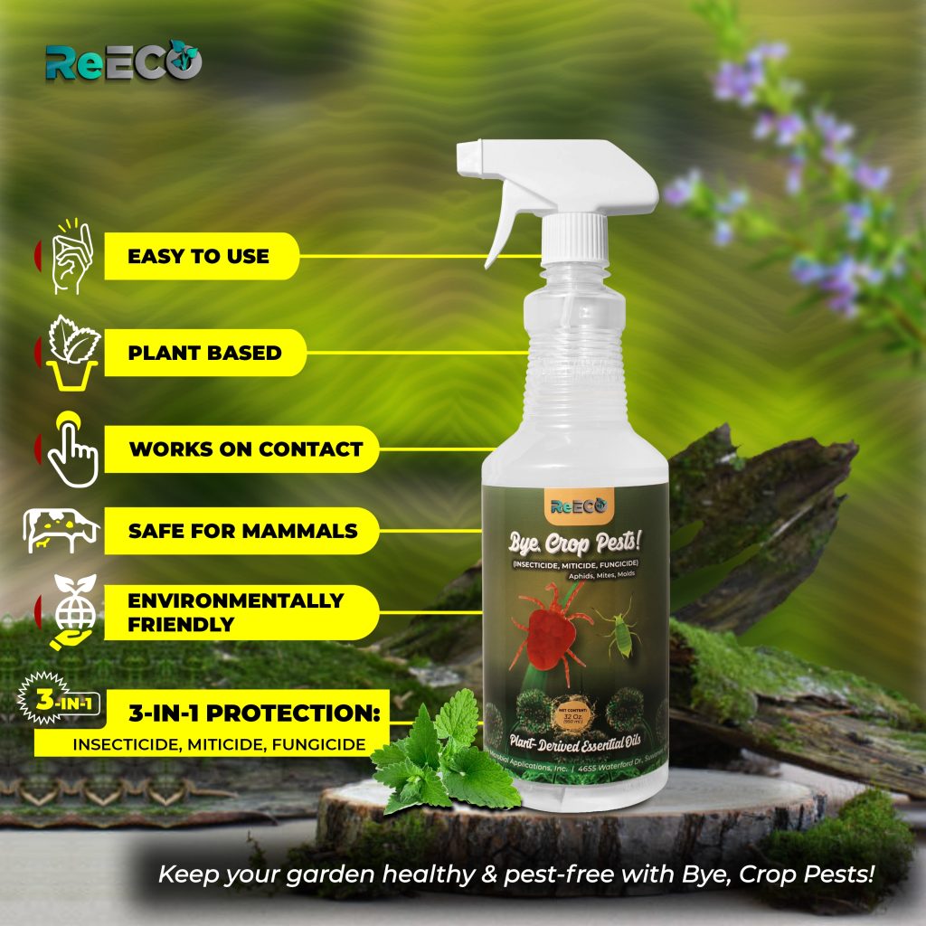 Product Infographics Design For ReECO's Bye Crop Pests 2