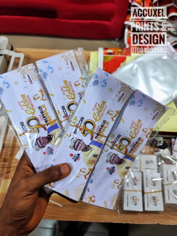 50TH BIRTHDAY STICKERS printing