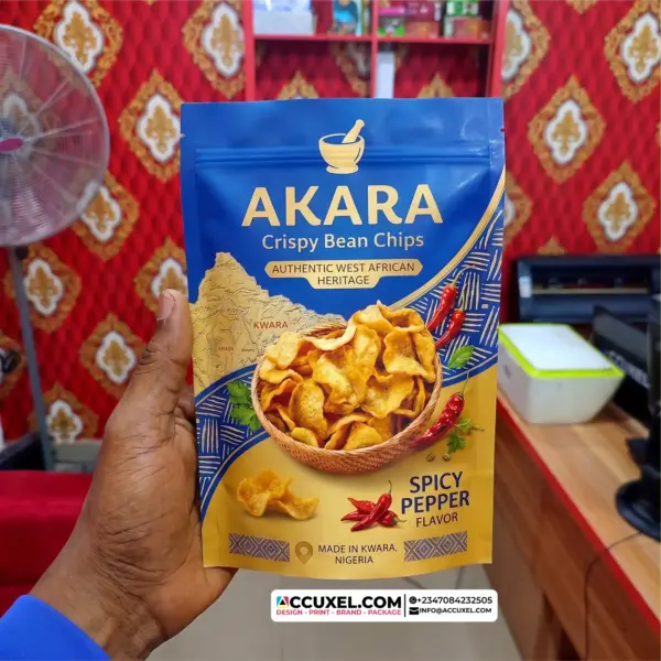 Akara Chips Packaging Pouch Printing