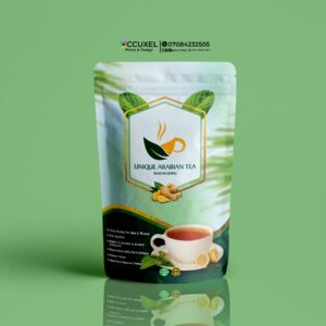 Herbal Green Tea Packaging Pouch Design and Printing