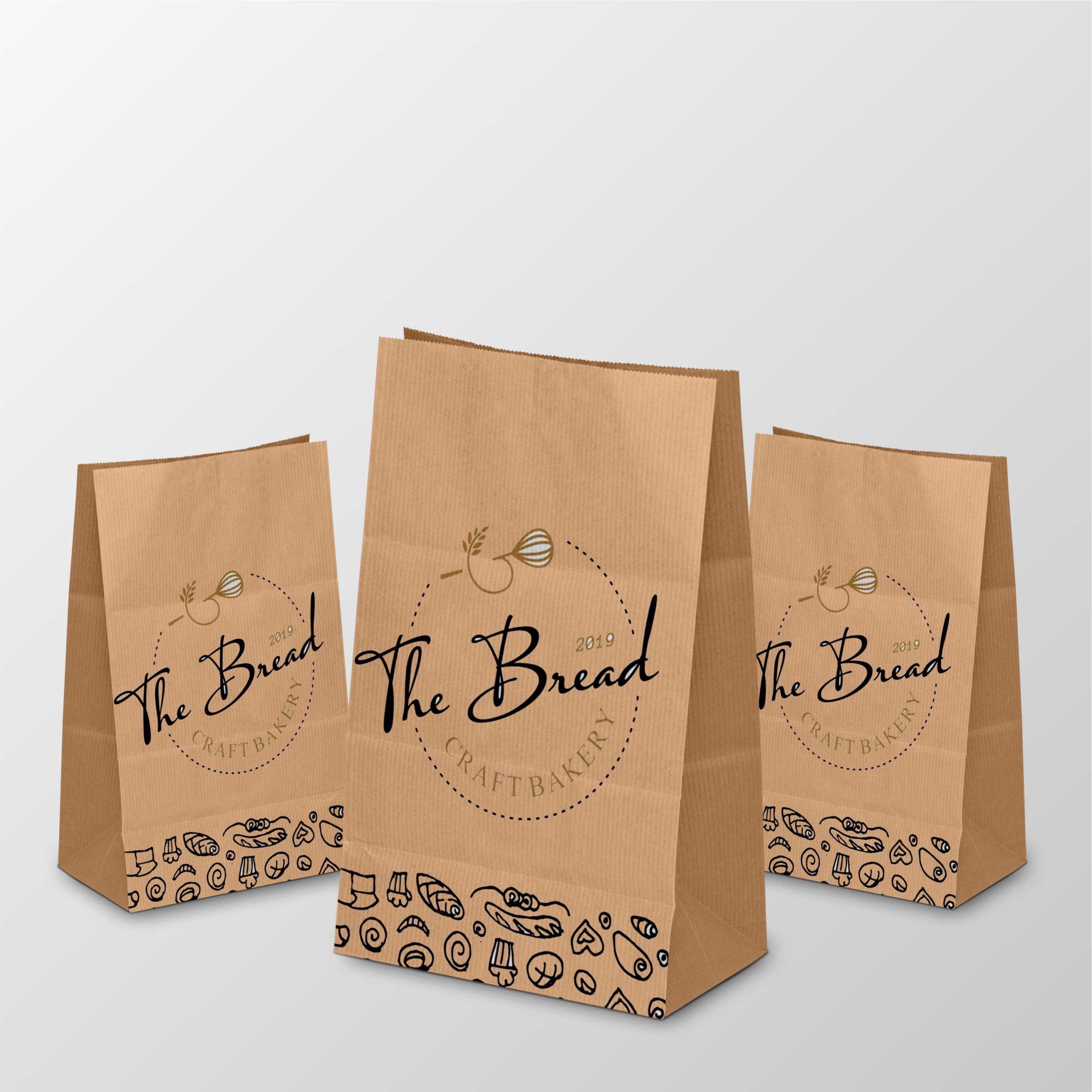 Custom printed bakery on sale bags