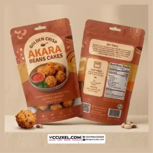 Beans Cake Packaging Pouch Design