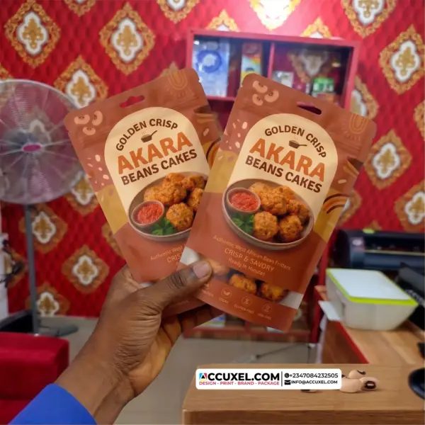 Beans Cake Packaging Pouch Design Printing
