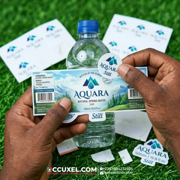 Bottle Water Label Design