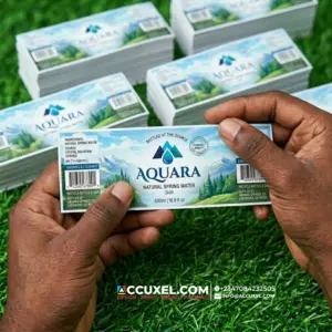 Bottle Water Label Printing