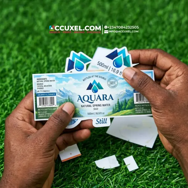 Bottle Water Sticker Label Printing