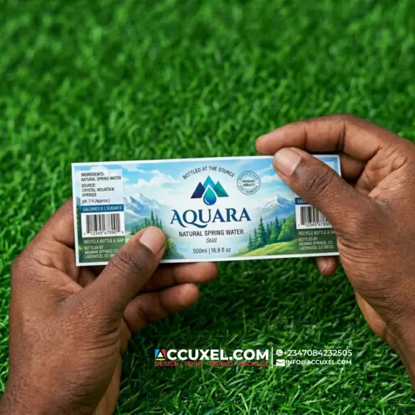 Bottle Water Sticker Printing