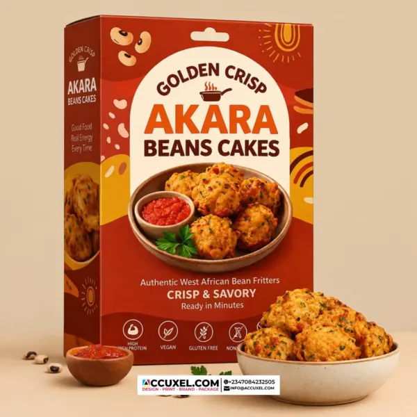 Branded beans cake food packaging box printing in Nigeria