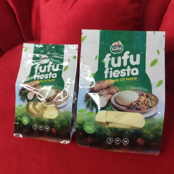Branded fufu flour food packaging pouch