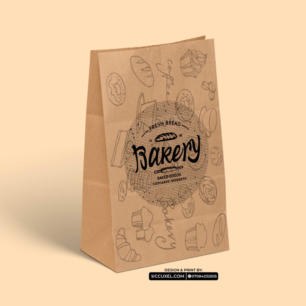 Get custom bread paper bags design and printing design and printing
