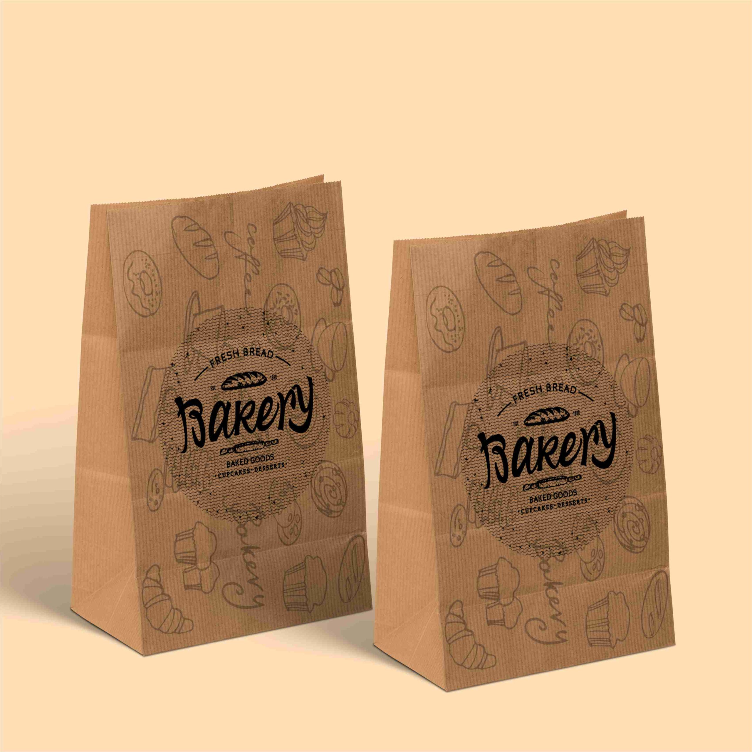 Bread Paper Bags Design Printing