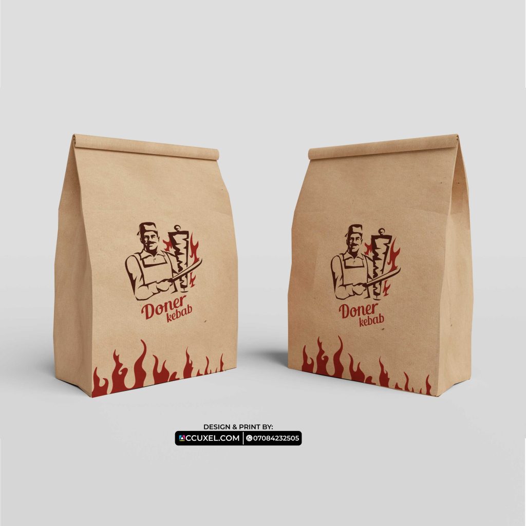 Get Custom Brown Paper Lunch Bags Design And Printing Design And