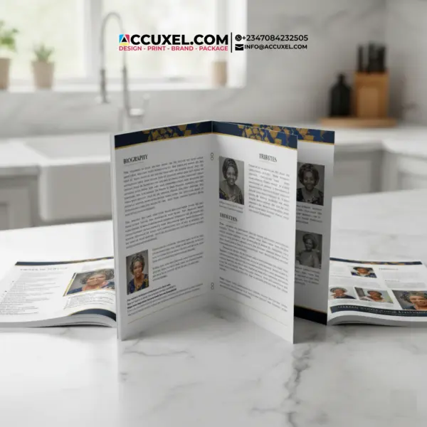 Burial Program Print Production