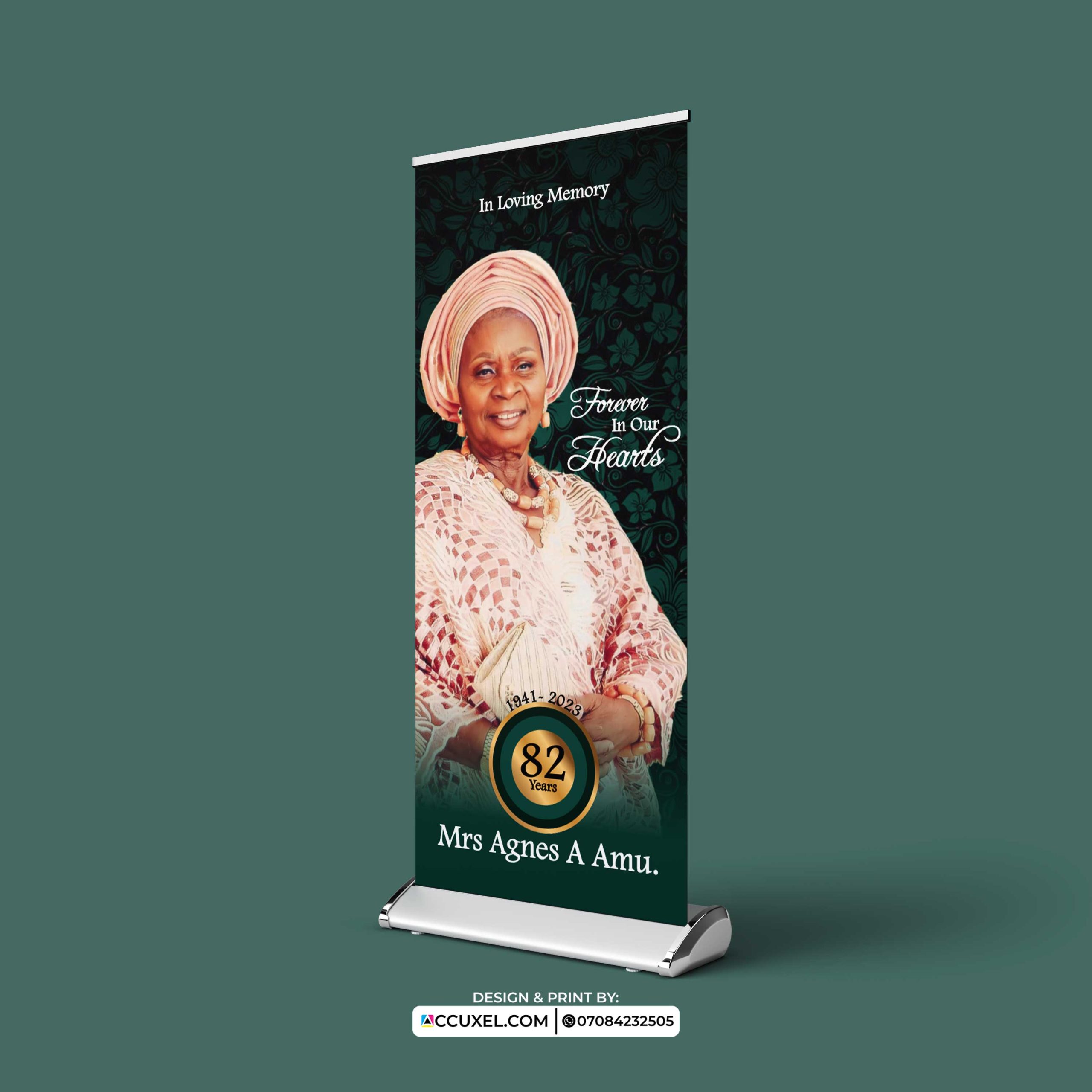 Burial Retractable Banner Design and Printing