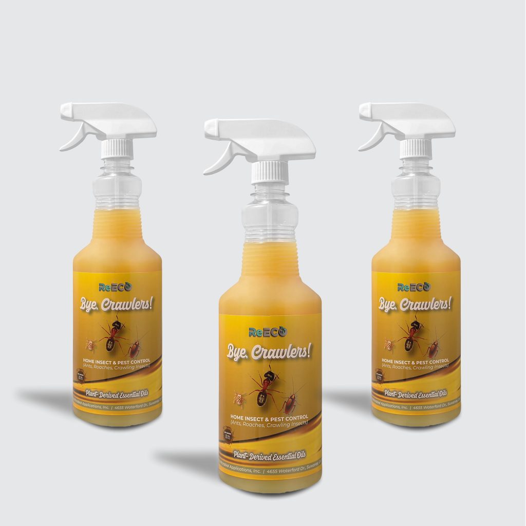 Product Label Design For ReECO's Bye Crawler Spray Bottle 3