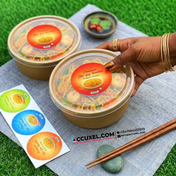 Circle Food Stickers
