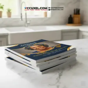 Custom A4 Burial Program Printing Service