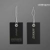 Custom Black Hang Tag with String Printing