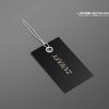 Custom Black Hang Tags with String