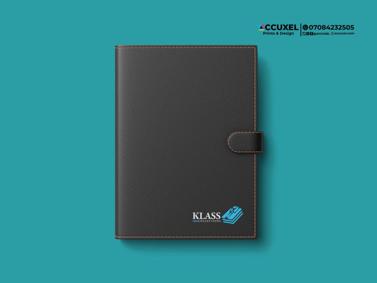 Get Custom Black Leather Notepad Design And Printing In Nigeria
