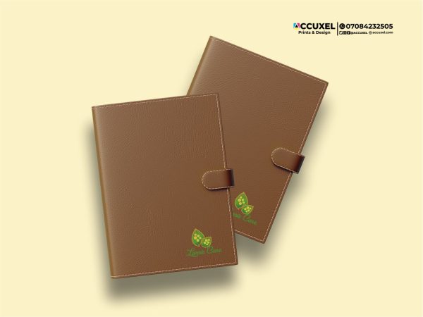 Custom Brown Leather Notebook