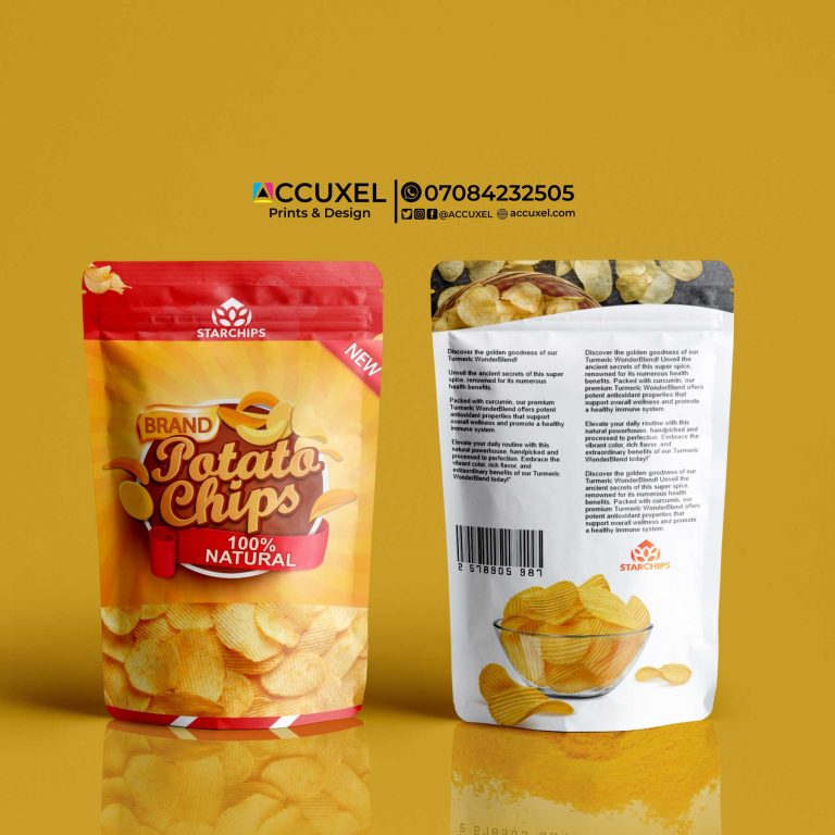 Get Custom Chips Pouch Design And Printing (Low Minimum Order) - Design ...