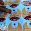 Custom Circle Food Label Stickers for restaurants
