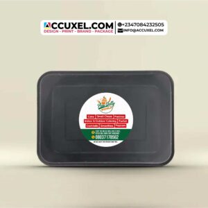 Custom Circle Food Packaging Label Stickers Design Printing