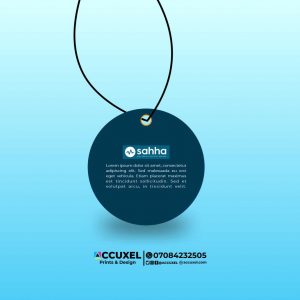 Custom Circle Hang Tag Design and Printing