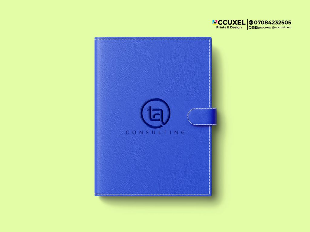 Get Custom Embossed A5 Leather Notebook Design And Printing In Nigeria