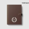 Custom Leather Notebook With Initials Design and Printing