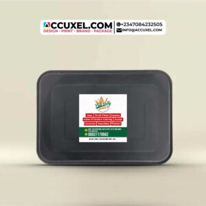 Custom Rectangle Food Packaging Label Stickers Design Printing