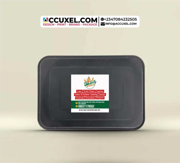 Custom Rectangle Food Packaging Label Stickers Design Printing