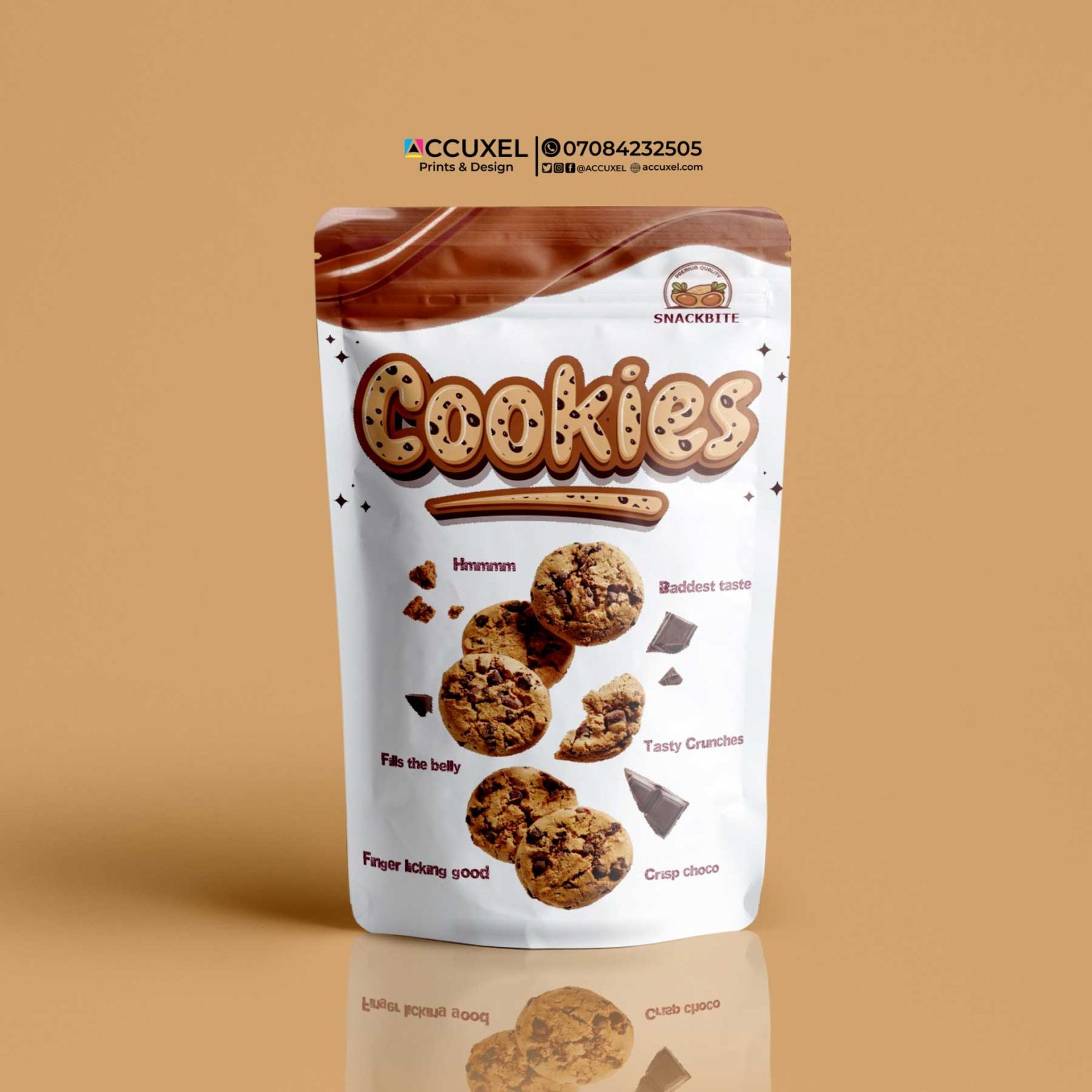 Get Custom Snacks Pouch Packaging Design And Printing (Low Minimum ...