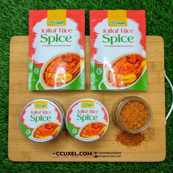Custom Spice Jar Lid Sticker Design Printing