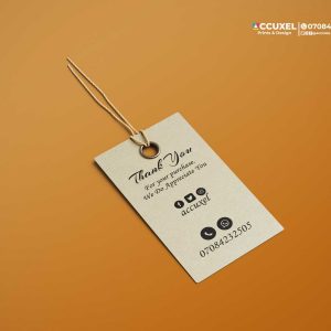 Custom Thank You Hang Tags Design and Printing