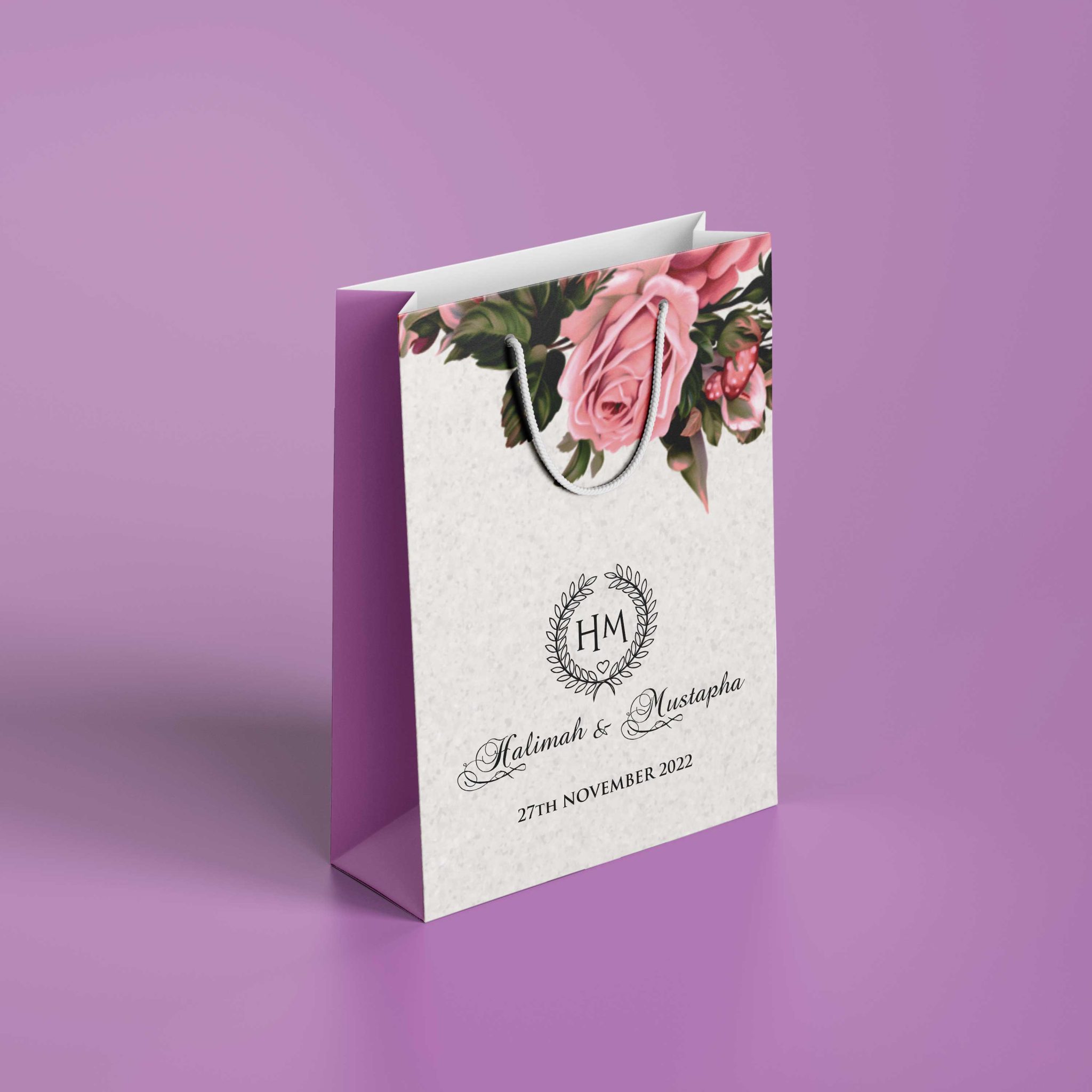 Get Custom Wedding Paper Bags Design And Printing Design And Printing