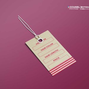 Custom Wig Hang Tags Design and Printing