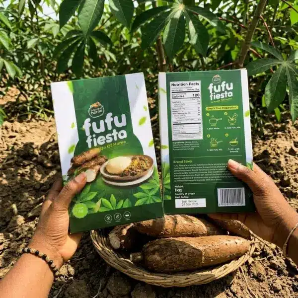 Custom cassava flour packaging box design