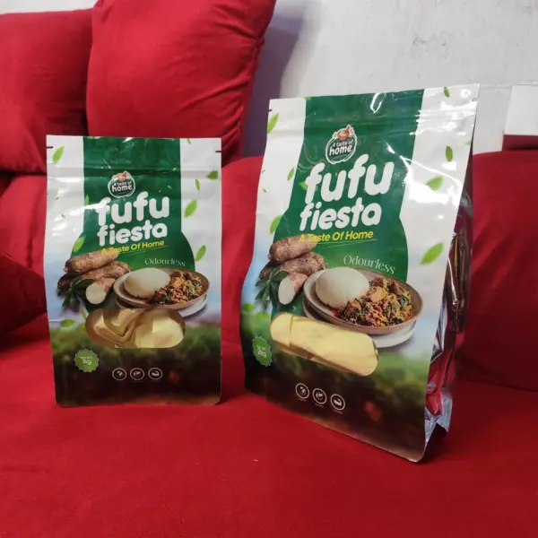 Custom cassava flour packaging pouch design