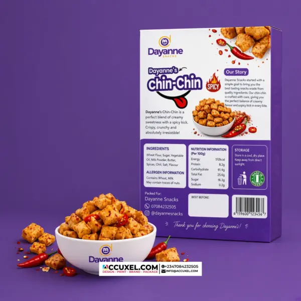 Custom food packaging boxes for chilli chinchin products