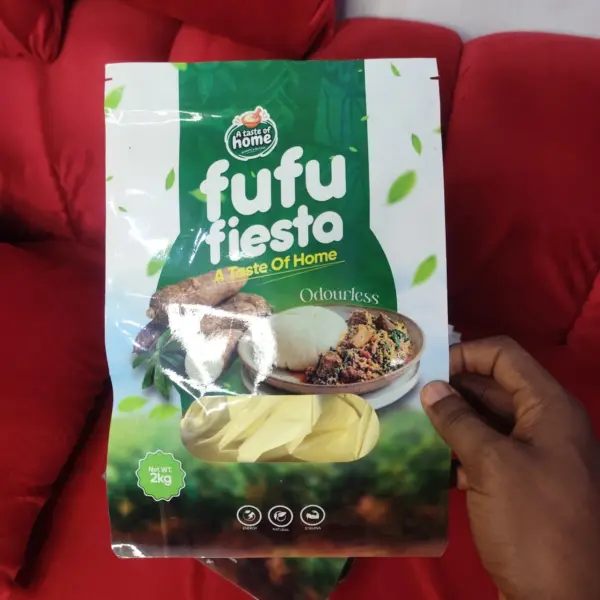 Custom fufu flour packaging pouch
