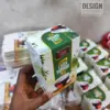 Custom tuck-end green tea box with full-color logo printing