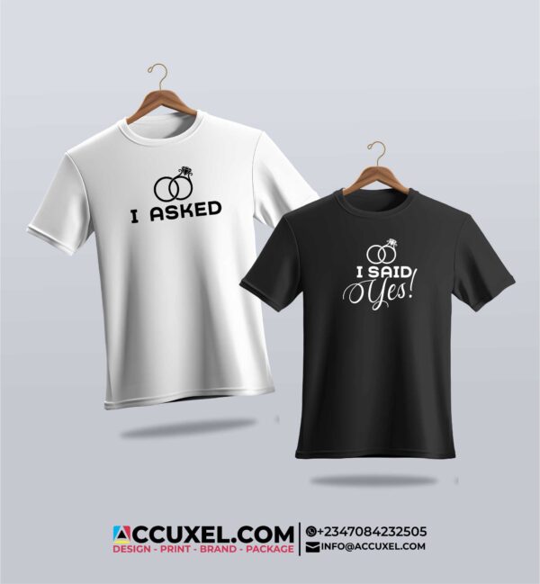 Customized Pre-Wedding Shirt Design and Printing