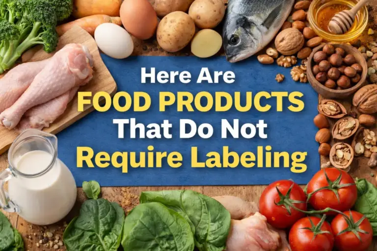 Food Products That Do Not Require Labeling