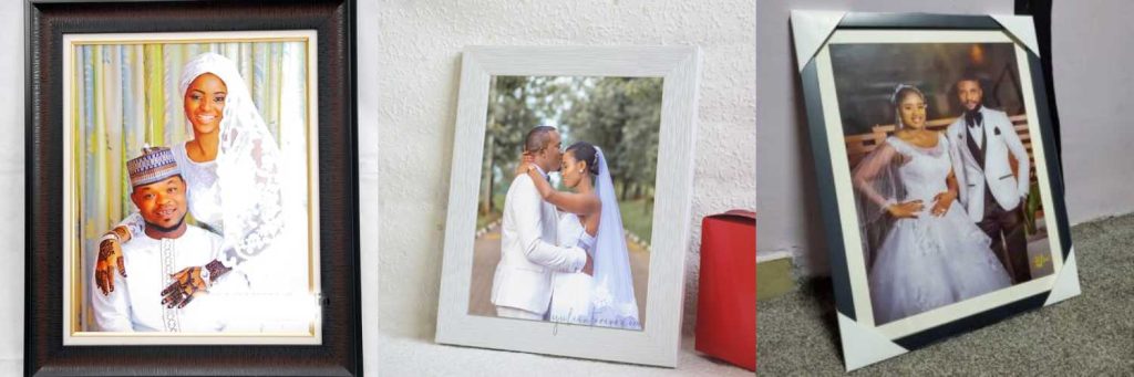 Framed Portraits of the Couple as a wedding gift idea