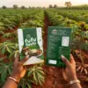Fufu flour box packaging for food brands