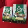 Fufu flour packaging pouch front and back design