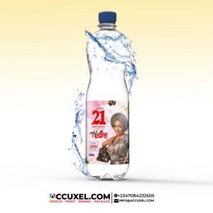 Custom 21st Birthday Water Bottle Labels Sticker Design and Printing