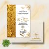 Gold Igbo Traditional Wedding Invitation Card Design